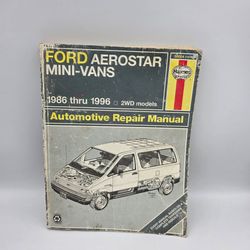 Haynes 36004 1476 Automotive Repair Manual Ford Aerostar MiniVans 1986 to 1996