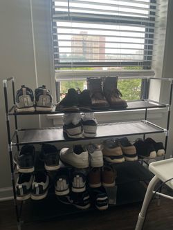 3-Tier Metal Shoe Rack Organizer