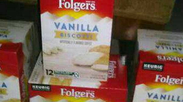 4) Boxes Of Folger's Coffee K-Cup Pods! Vanilla Biscotti Flavor! 