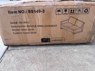 Single Arm Loveseat SS149-3 -Gray