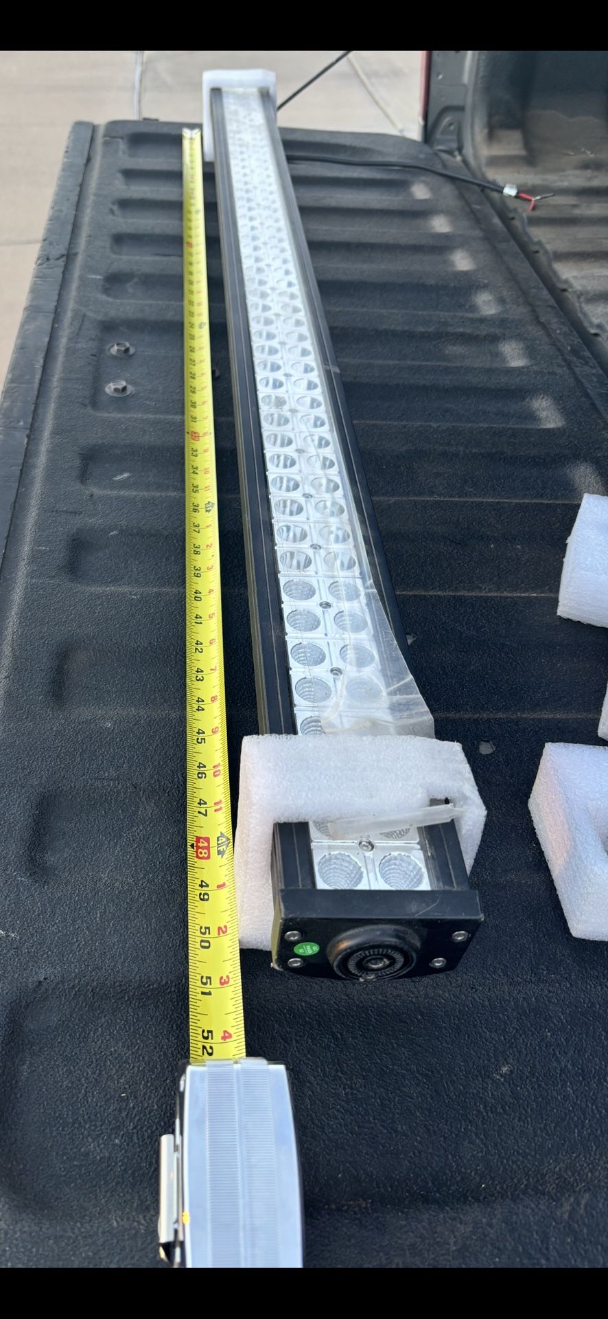 52” LED Light Bar. Has the brackets for side mounts. Asking $100. Must Sell. Make Offer