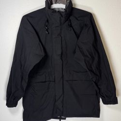US Military Cold Weather Parka Medium Regular Hooded Black 8415-01-(contact info removed)