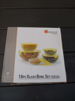 Imperial Home 10 pc Glass Bowl Set