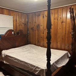 Bed Set And Box spring (mattress Not Included)