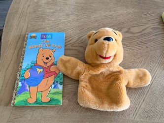 Winnie the Pooh Hand Puppet and Golden Book Set