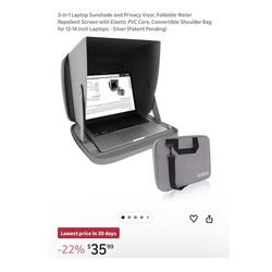 Brand new 3-in-1 Laptop Sunshade and Privacy Visor