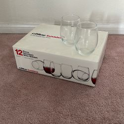 12 Piece 15oz Stemless Wine Glasses