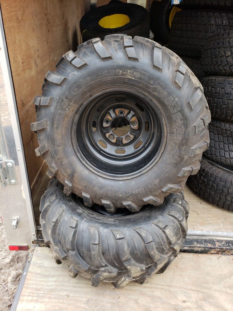 CST 26x11.00x12 Ancla M/T preowned ATV tires for Sale in Randleman, NC