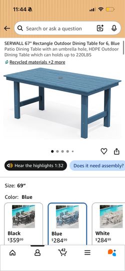 Outdoor table brand new