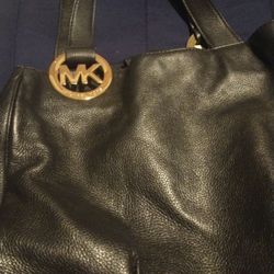 Black leather Michael Kors Purse