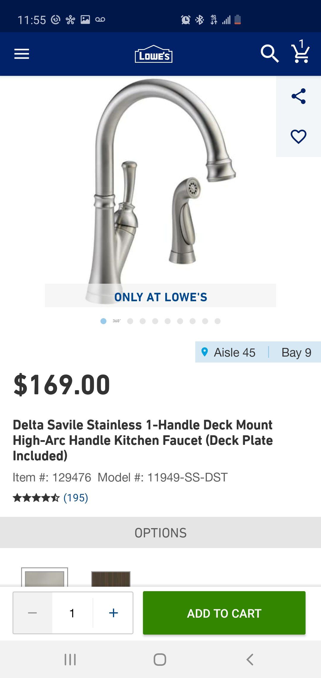 Delta kitchen faucet