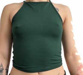 Green Halter Top small