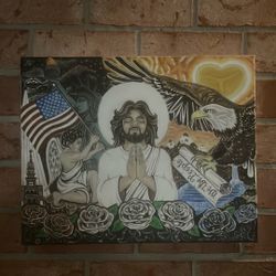 God Bless America Oil Painting