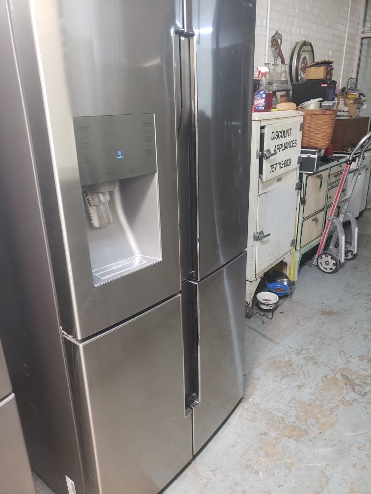Samsung stainless steel 4 door refrigerator