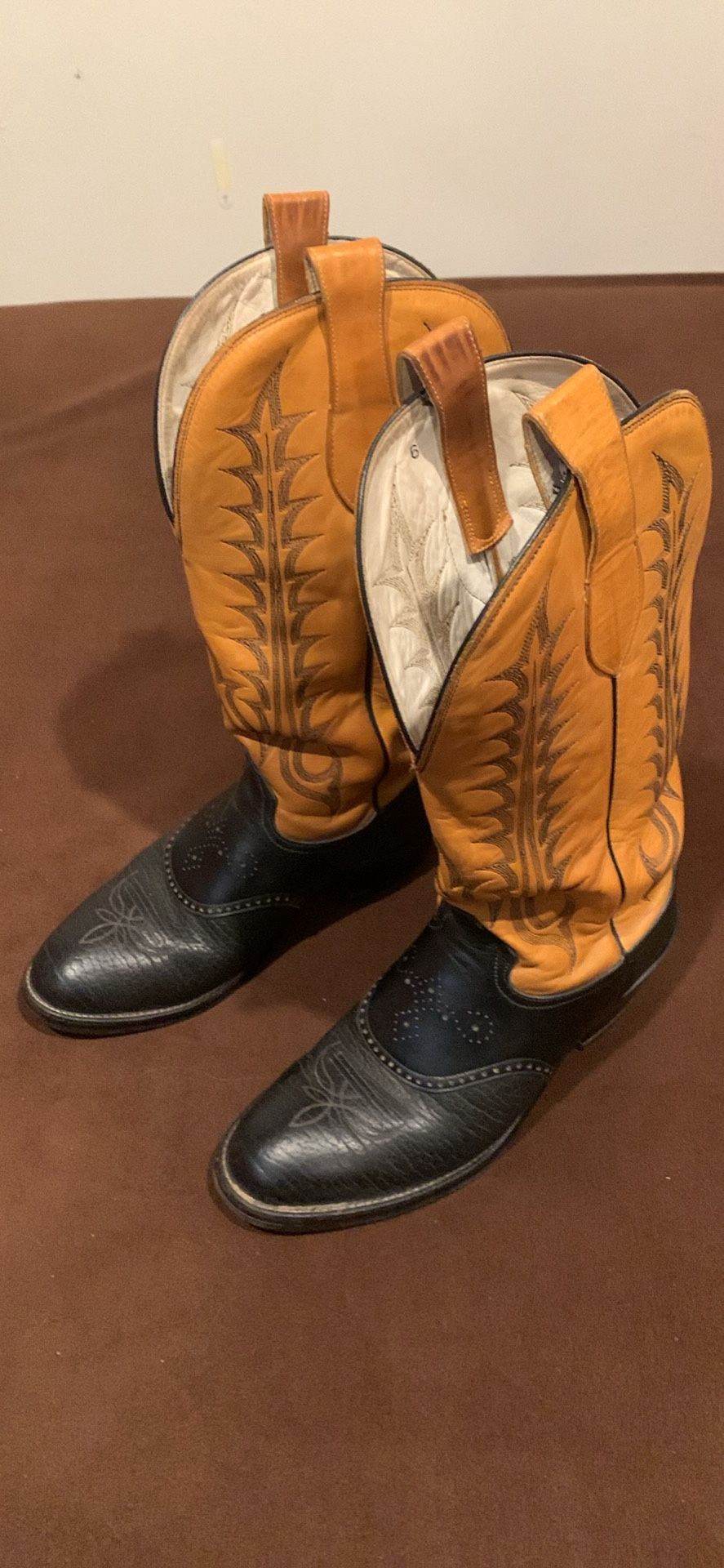 Mens 11d Tony Lama Buckaroo Cowboy Boots