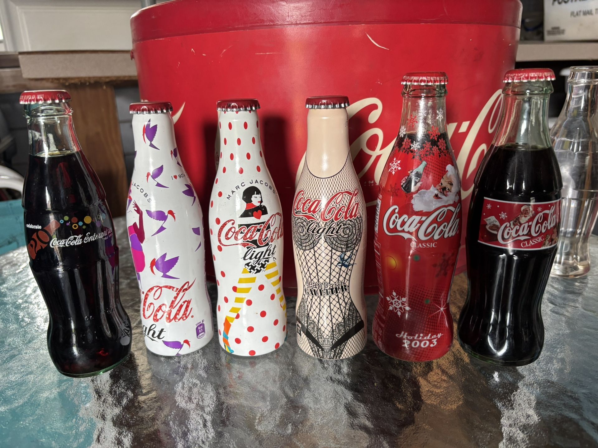 6 Collectable Unopened Coke Bottles