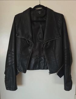 Faux leather jacket