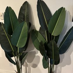 Fake 60 Inch Banana Leaf Plant Trees 