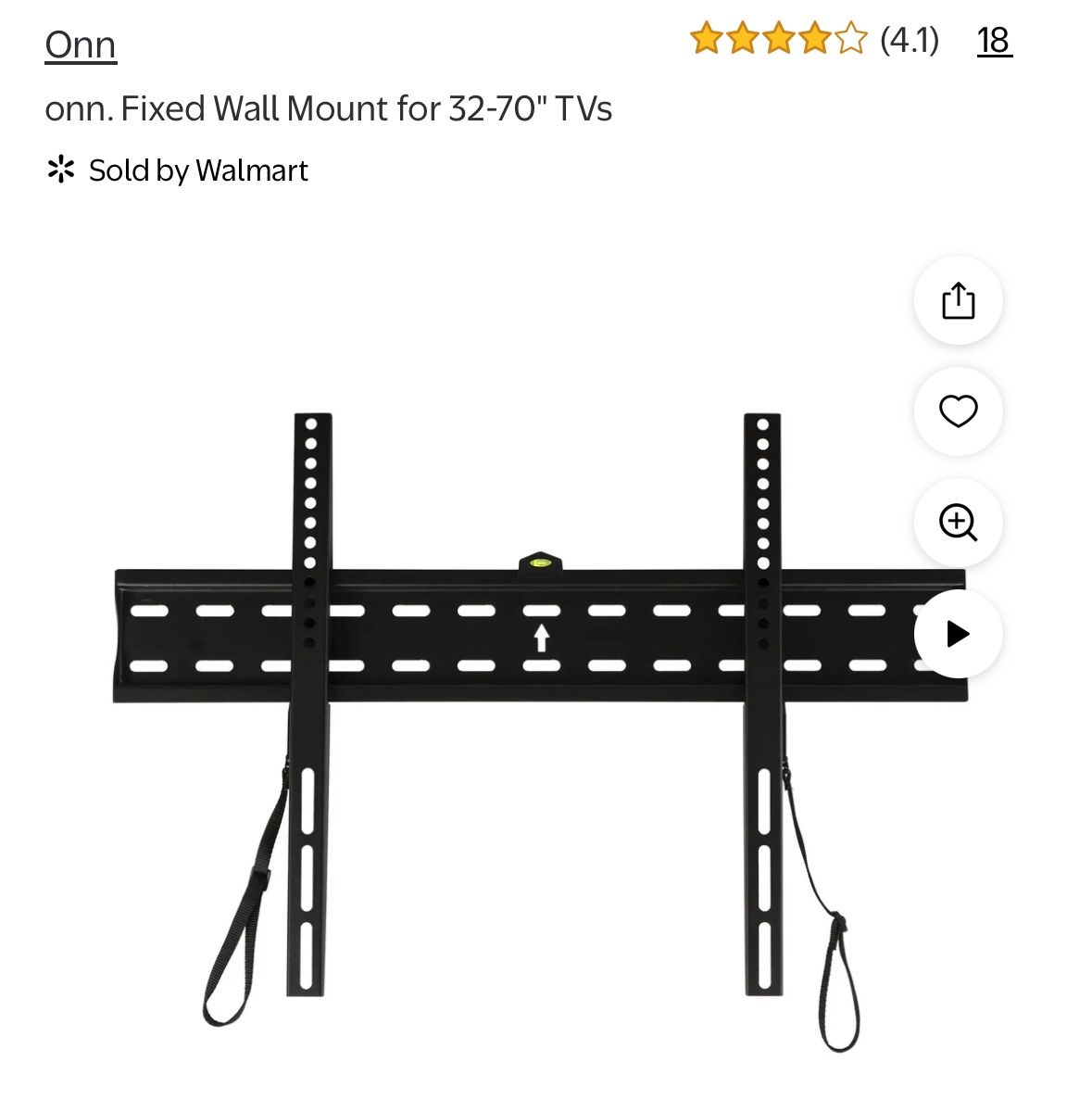 Hang On Fixed TV Wall Mount