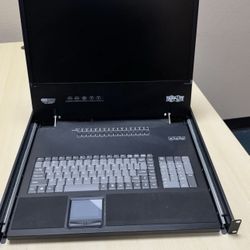 Tripp Lite 16-Port Rackmount KVM Switch w/ Console, Keyboard, Monitor, B040-016…