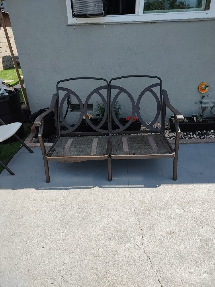 Free Loveseat Steel Outdoor Patio for Sale in Rialto, CA OfferUp