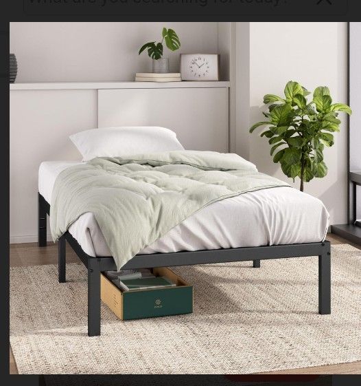 New Twin Bed Frame, No Box Spring Needed