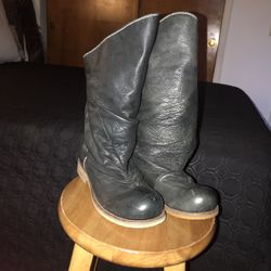 Rockabilly  Leather BOOTS-7/8