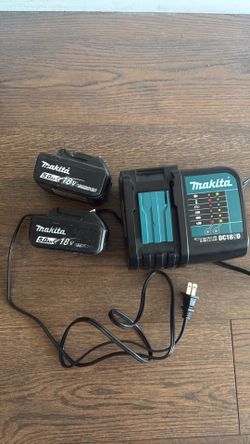 Makita batteries and charger