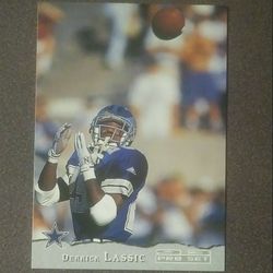 1993 Pro Set Derrick Lassic Dallas Cowboys #44 Rookie RC Football Card Collectible Vintage NFL