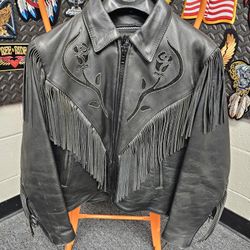 Vintage Womans Leather Jacket  $150