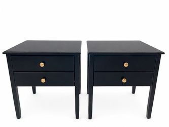 Set of Black Night Stands