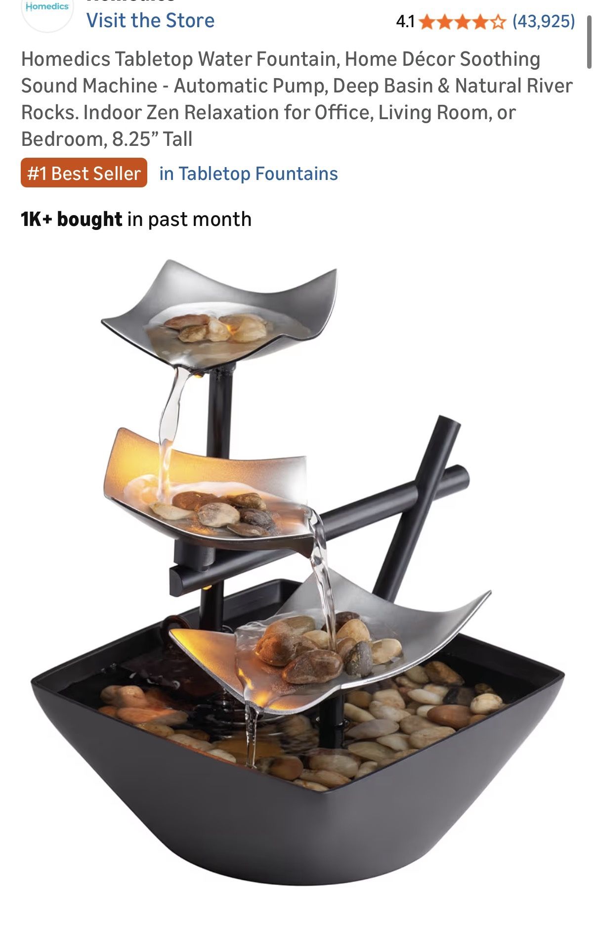 Tabletop Fountain - Home Decor
