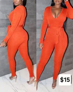 Orange Jumpsuit W/ Belt