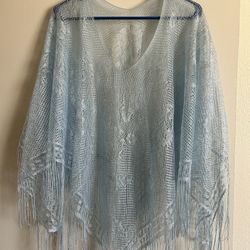 Blue Lace Pancho