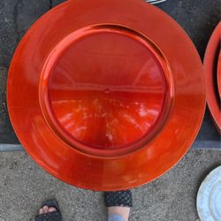 Orange Charger Plates