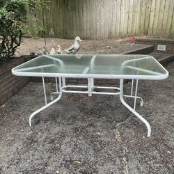 Glass Patio Table