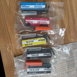 Printer Ink Cartridges 281XXL Set (New)