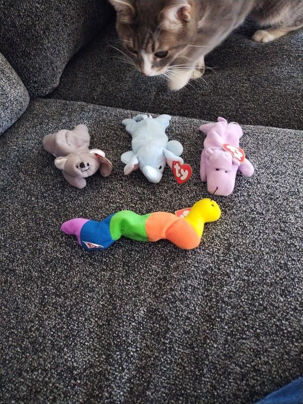 Teenie Beanie Babies Set Of 4