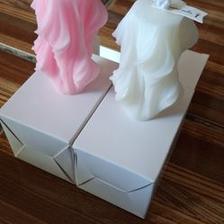 Scented Small Wave Pillar Candle Set 