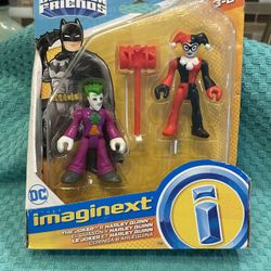 NEW! Fisher-Price Imaginext DC Super Friends The Joker & Harley Quinn Figure Set