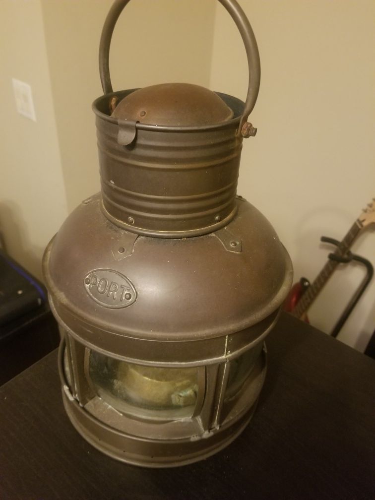 Vintage nautical signal lamp