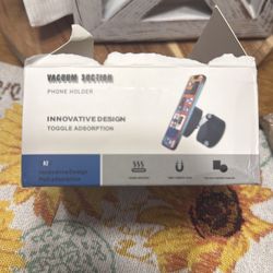 Vacuum suction phone holder
