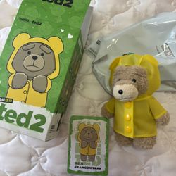 Ted 2 Raincoat Bear Keychain