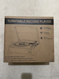 brand new turntable record player