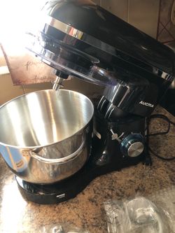 USED ONCE Aucma 6.5QT stand mixer in black