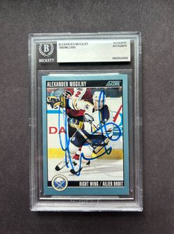 1992 Score #248 Alexander Mogilny w/ on card auto. Negotiable