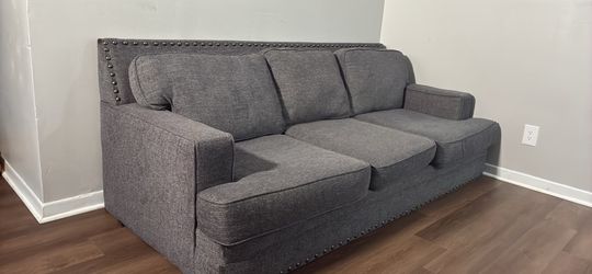 Gray Nailhead Trim Sofa Bed