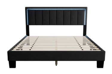 Brand new queen size bed frame with a brand new mattress included - free same day delivery - Hablo espanol