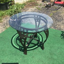 Glass Top End Tables 