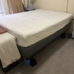 New Full Size Mattress, Box Spring & Metal Frame